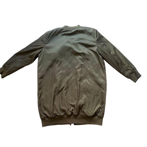 New York & Company Long Bomber Jacket Women's XL - Picture 4 of 12